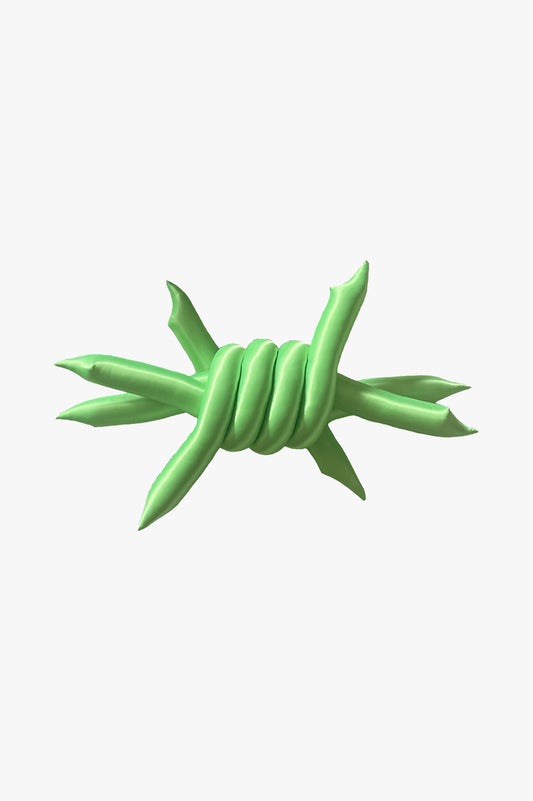 Shy Talaga Petite 'Barb' Pillow in Acid Green