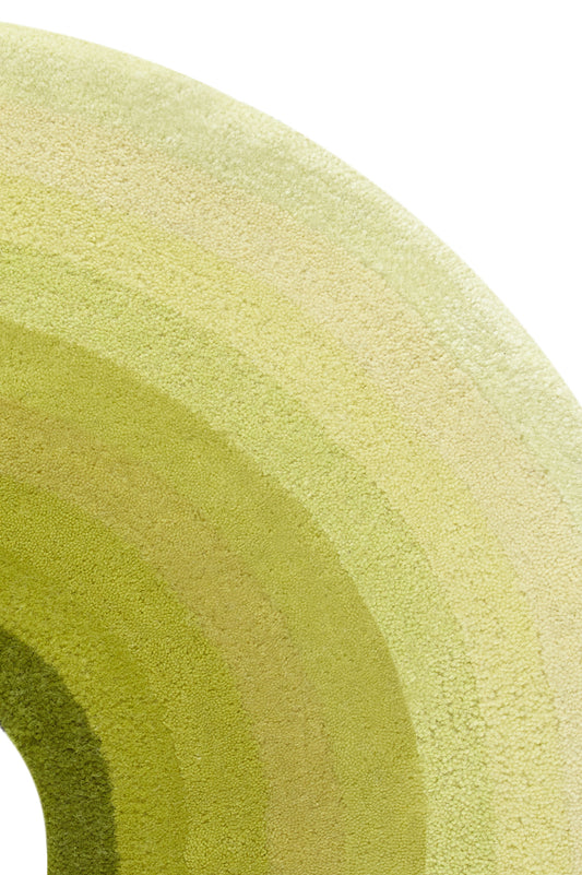 Curves 'Archway' Runner Rug in Lemongrass