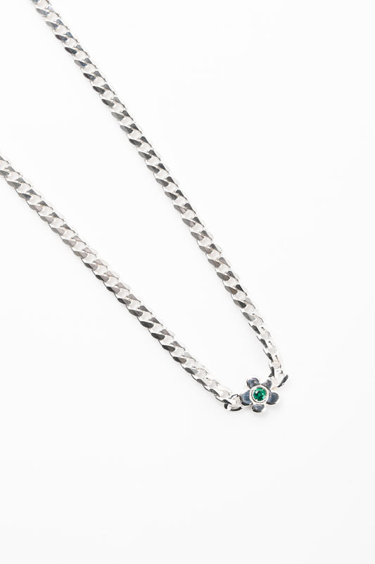 27mollys 'Flower' Chain With Emerald