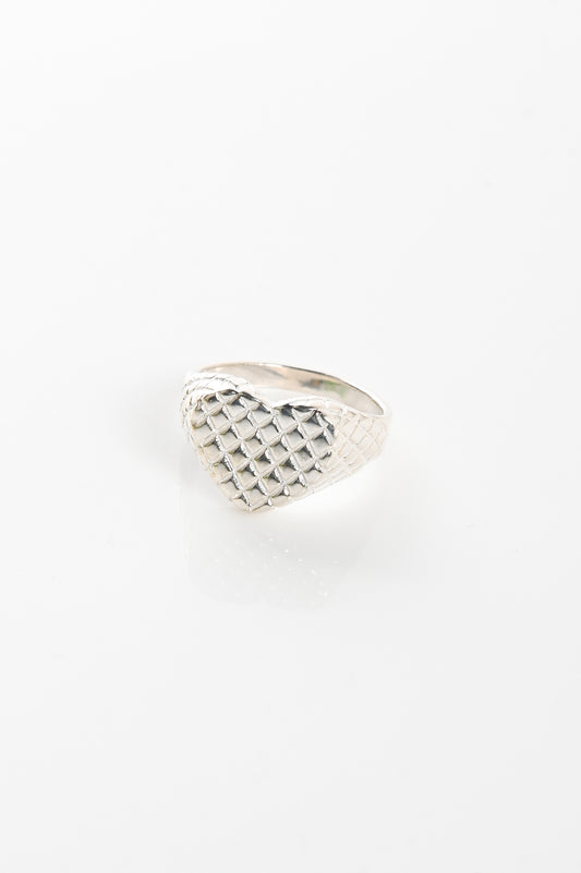 27mollys Big Heart Signet Ring