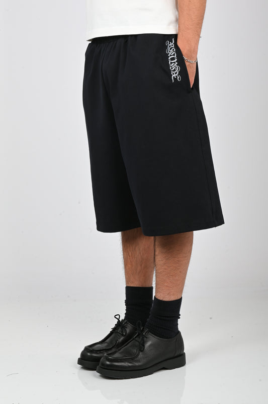 Posture Embroidered Short in Black