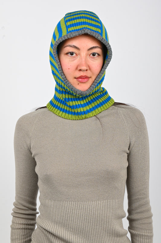 Arthur Mini Strip Balaclava in Green