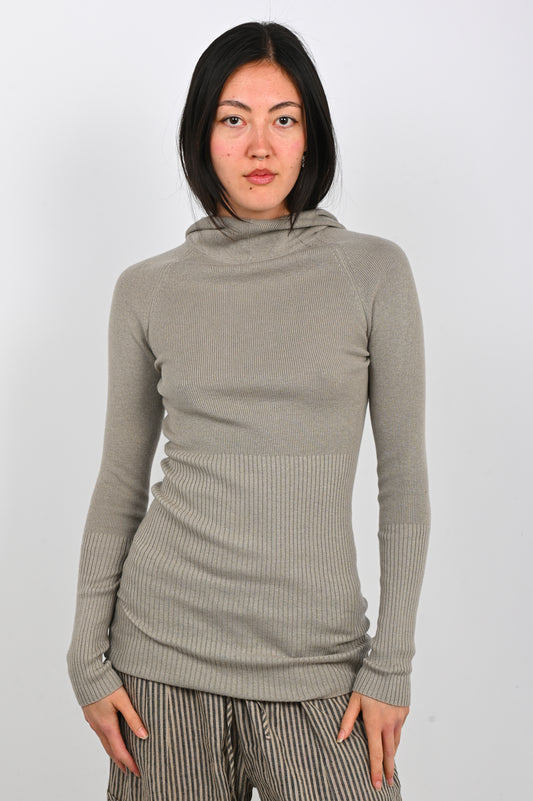 Arthur Hooded Skivvy in Plaster