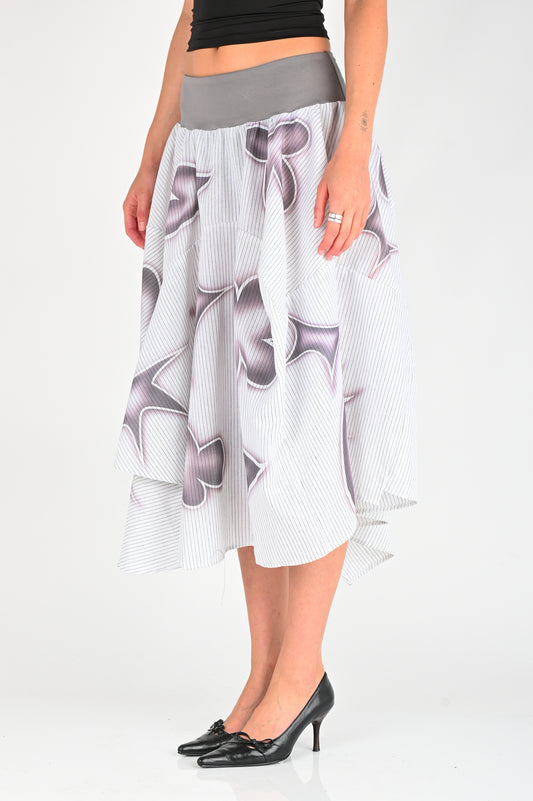 Arthur 'Drape' Panel Skirt in Stencil