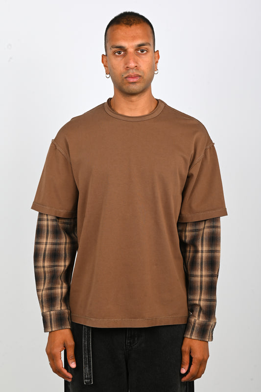Beach Brains 'Dead End' Shirt in Brown