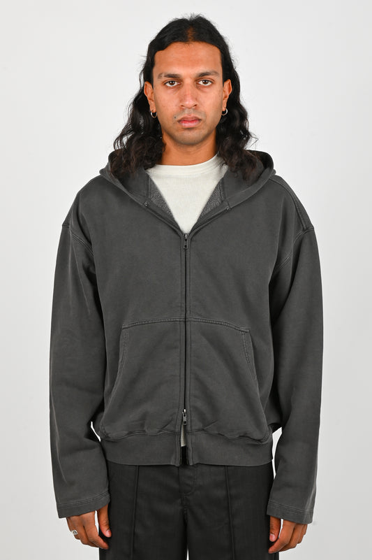 Beach Brains 'Tour' Zip Hood in Charcoal