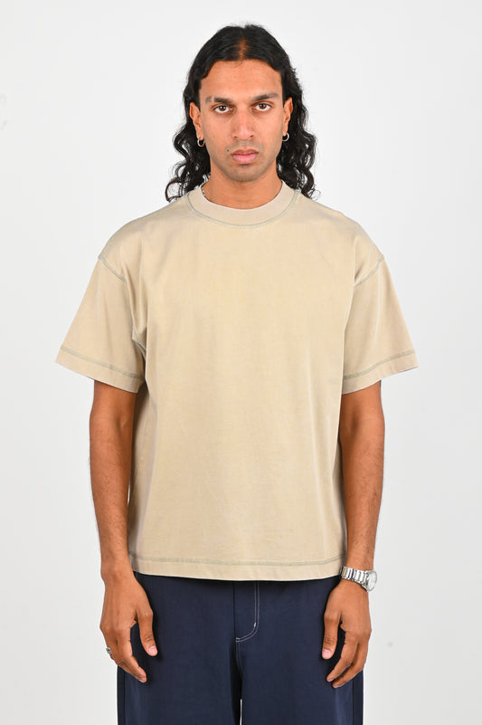 Candice 'Index Washed' Tee In Sand