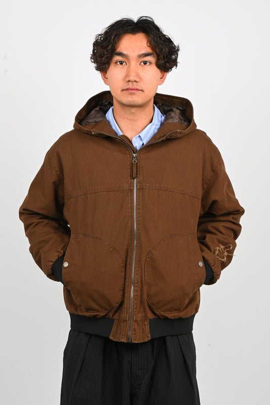 Candice 'Woodlea' Hooded Jacket in Brown