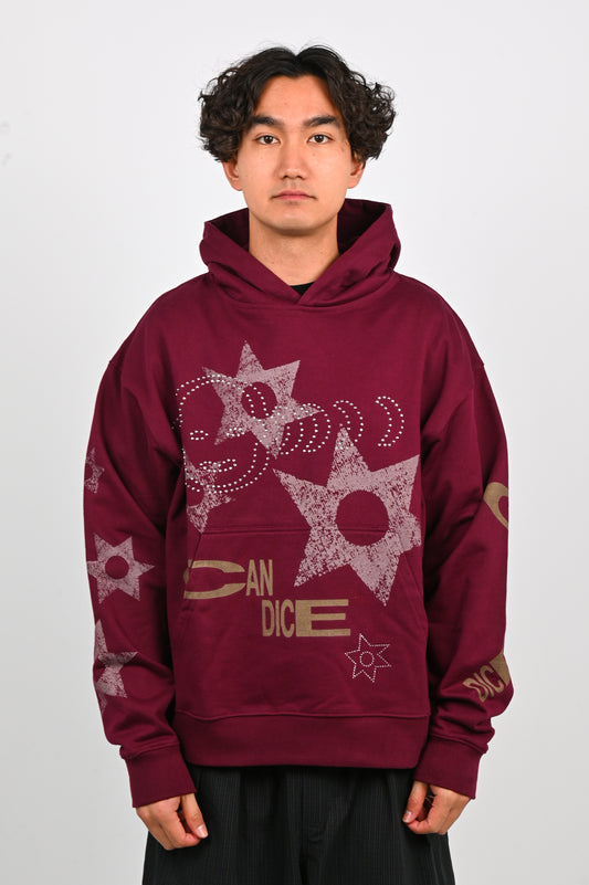 Candice 'Charm' Hoodie in Maroon