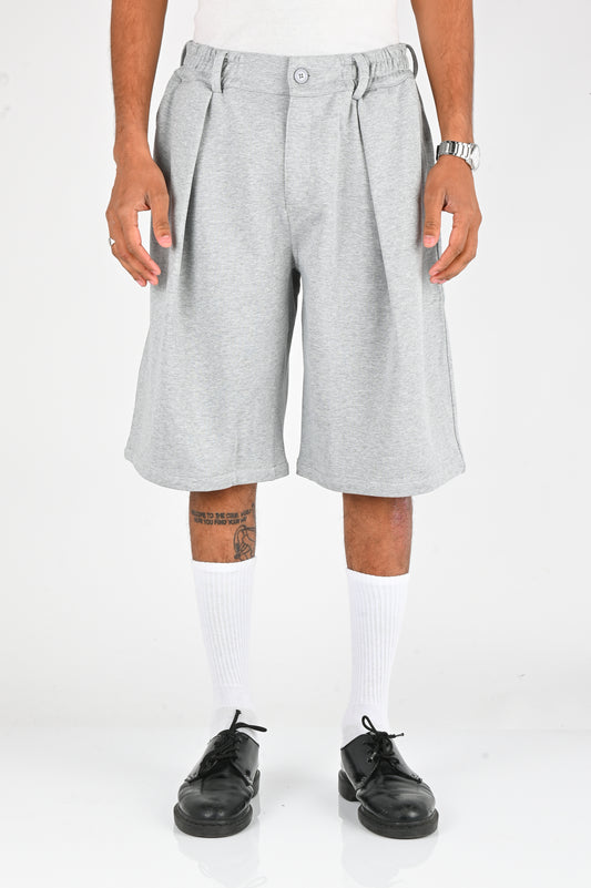 Checks 'Hakama' Shorts in Athletic Grey Terry