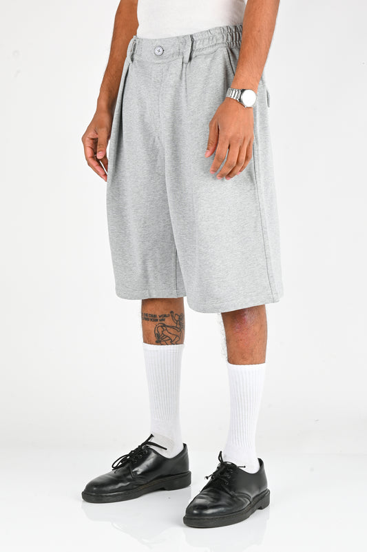 Checks 'Hakama' Shorts in Athletic Grey Terry