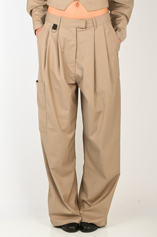 ESS·BEE Pinstripe Trouser in Tan