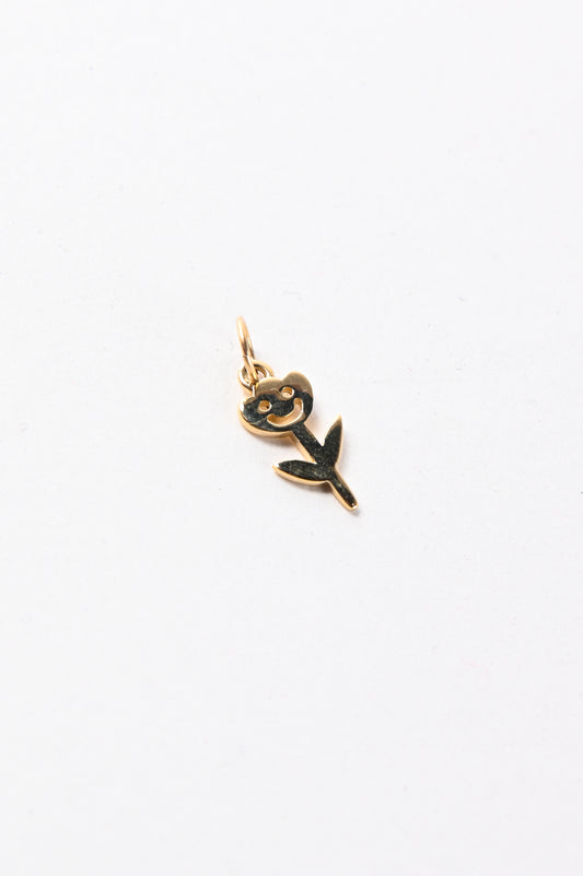 Jake Cheeseman Gold 'Smiley Tulip' Pendant