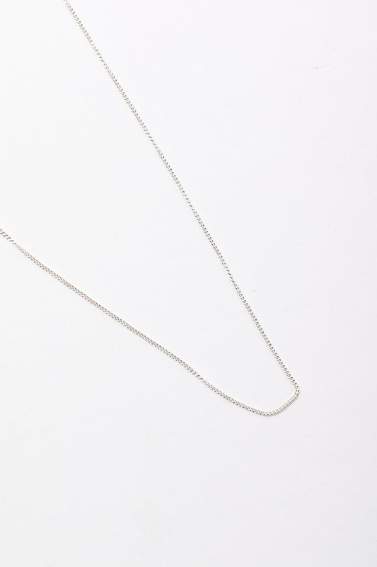 Jake Cheeseman Silver Thin Curb Chain
