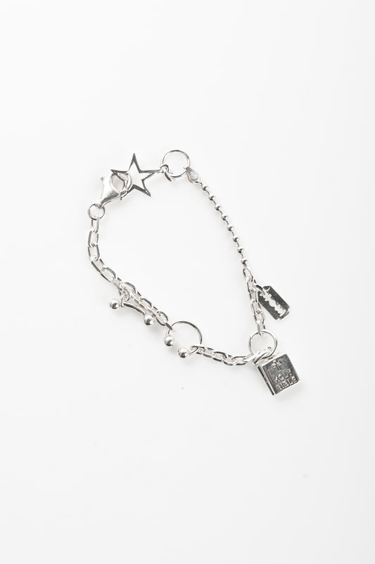 Kick In The Eye Silver 'Totally Charmed' Bracelet