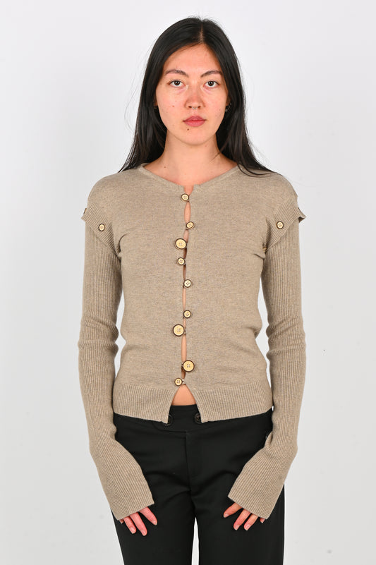 Kernemilk 'Caroline' Cardigan in Beige