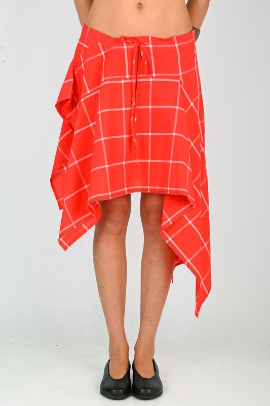 KATALYST 'Quadrant' Mini Skirt in Strawberry