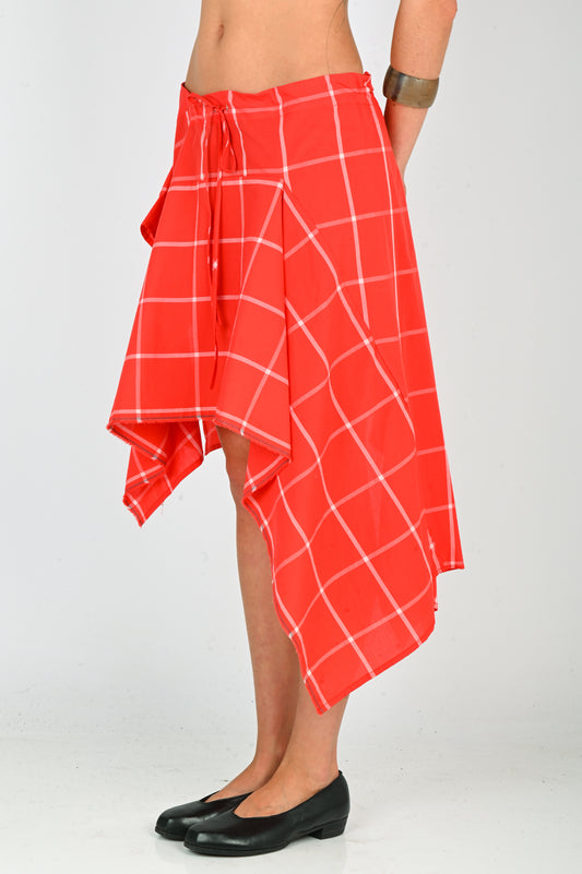 KATALYST 'Quadrant' Mini Skirt in Strawberry