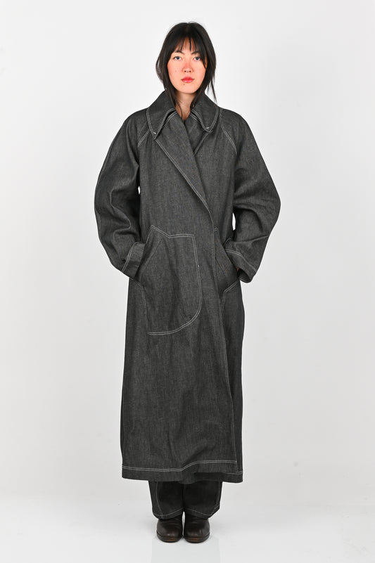 KATALYST 'Aerial' Coat in Midnight Denim