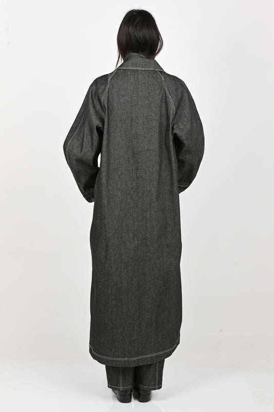 KATALYST 'Aerial' Coat in Midnight Denim