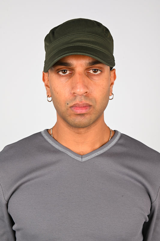 Kernemilk Cadet Cap in Dark Green