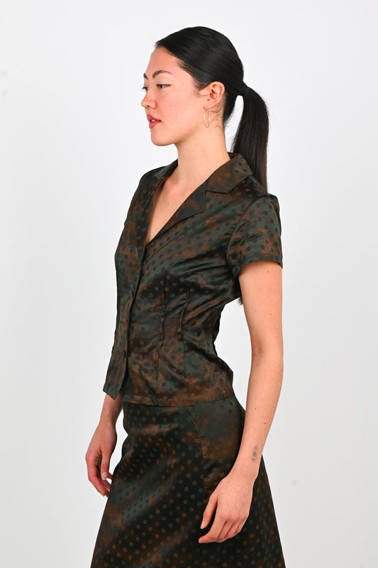 Kernemilk 'Mimi' Shirt in Brown Dot