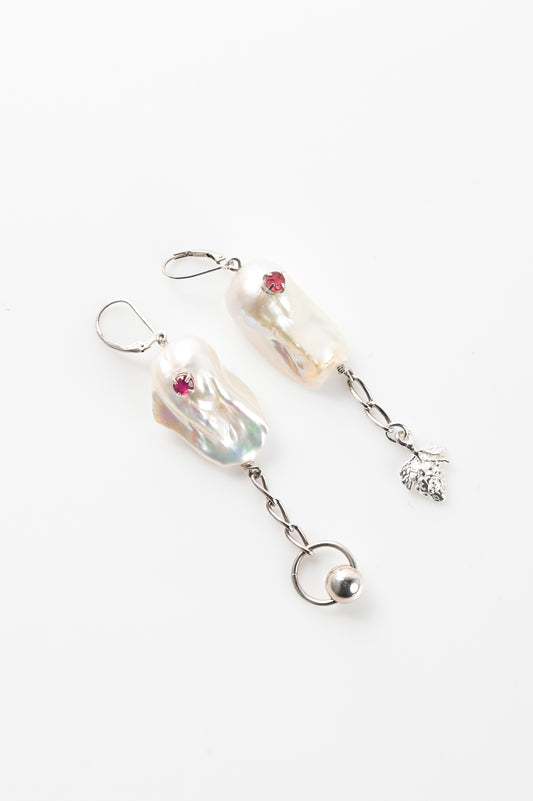 Sacreflux 'Decay' Pearl Earrings #11