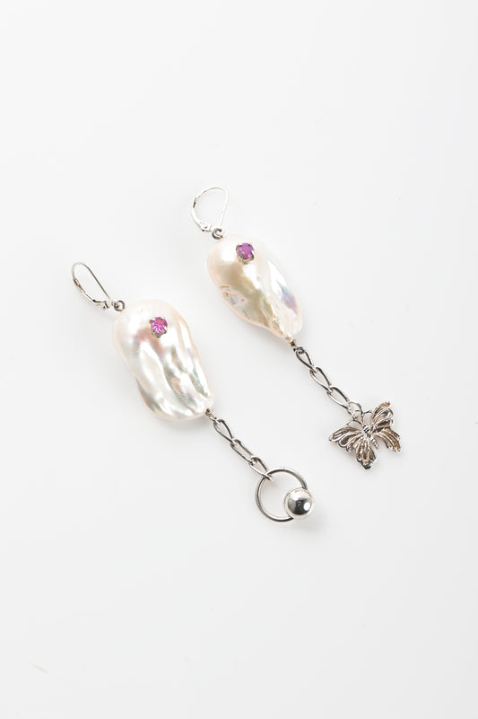 Sacreflux 'Decay' Pearl Earrings #10