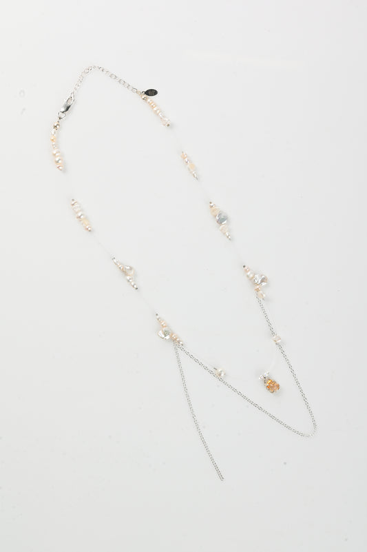 Nadia Ridiandries 'Celestial' Necklace In Orange
