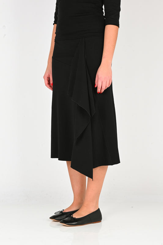 Olga Joan 'Flounce' Skirt in Nera