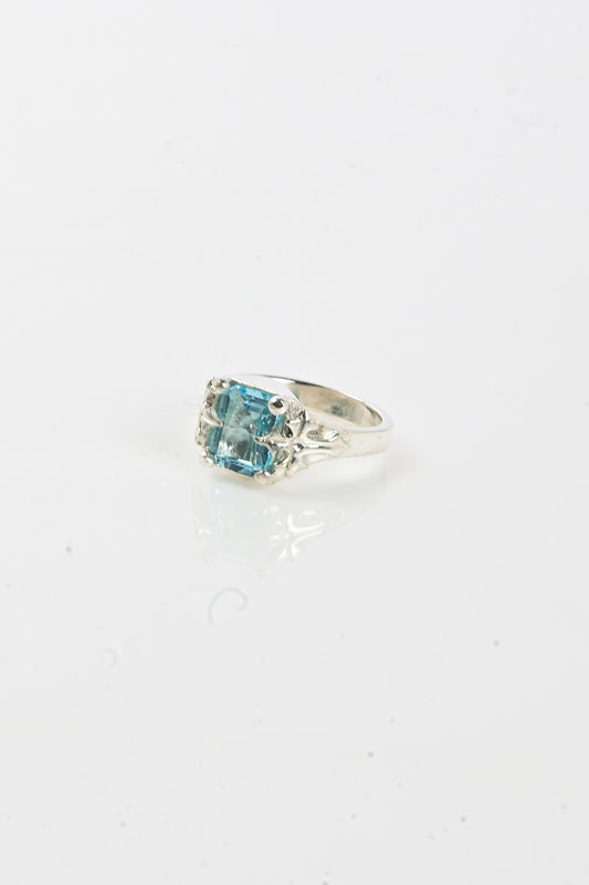 Oliver Thomas 'Hallowed' Ring in Light Blue Topaz