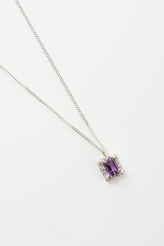 Oliver Thomas 'Rocky' Necklace With Amethyst