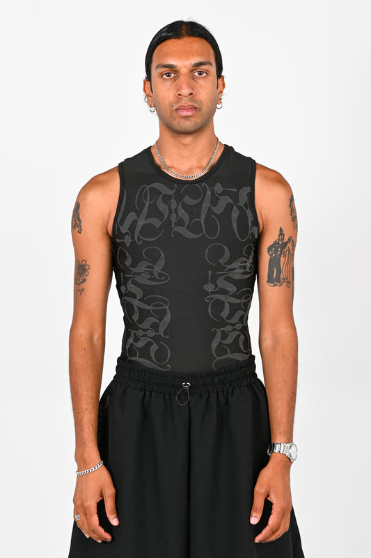 Posture Marble Tank in Black