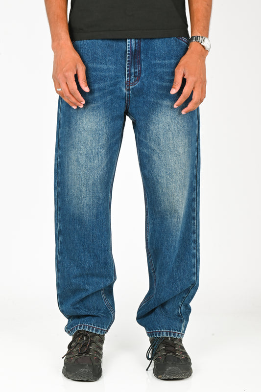 Pseushi Standard Cut Jeans in Vintage Wash Denim