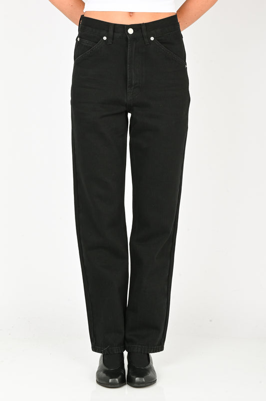 Pseushi Standard Cut Jeans in Rinse Washed Black Denim