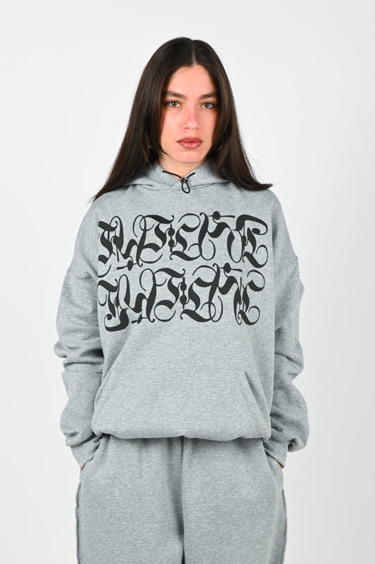 Posture Graphic Cable Hood in Black on Grey