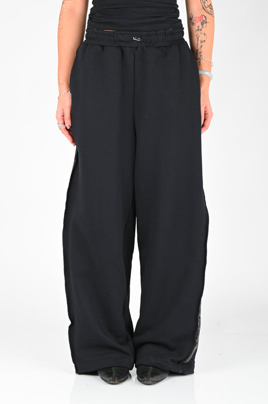 Posture Graphic Trackpant in Black on Black