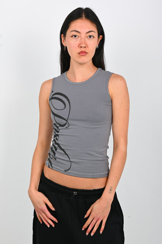 Posture Script Singlet in Grey