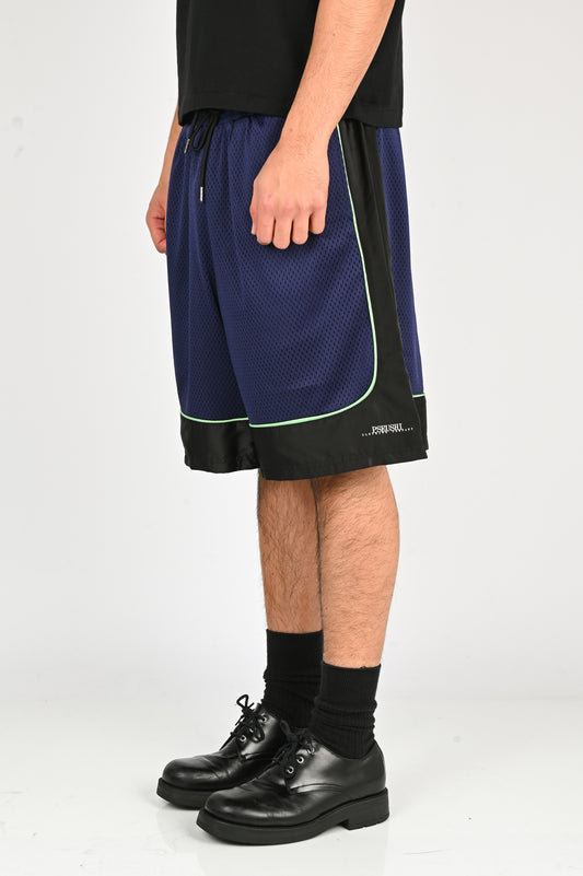 Pseushi 'Game' Shorts in Aubergine/Black