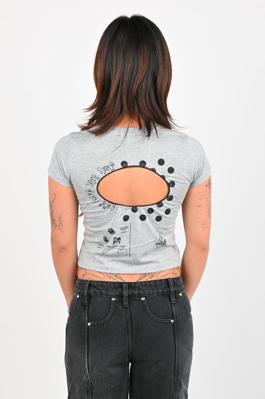 RTTS 'Logo Removal' Baby Tee in Heather