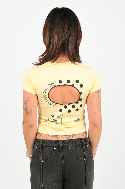 RTTS 'Logo Removal' Baby Tee in Butter