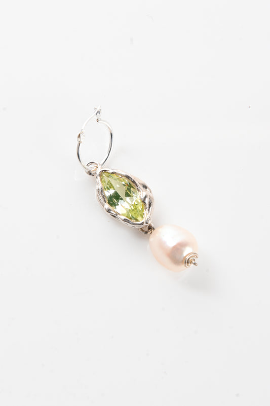 Sacreflux 'Girl With The Pearl' Earrings Green