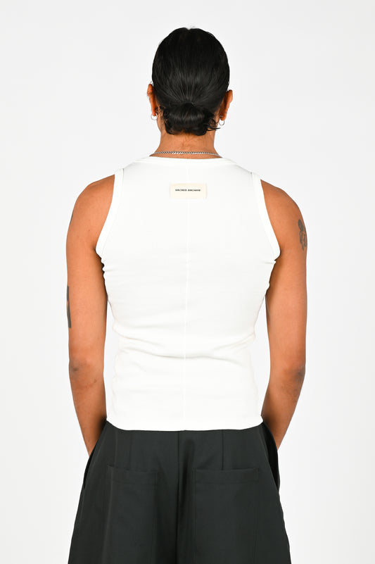 Sacred Archive 'Uniform' Tank in Ivory