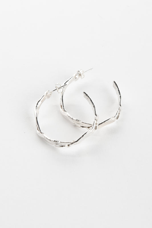 Sacreflux 'Ribbon' Hoop Earrings