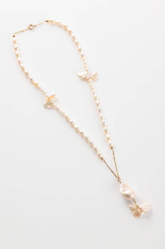 Soft Modality 'Nuture' Necklace In 9ct Gold