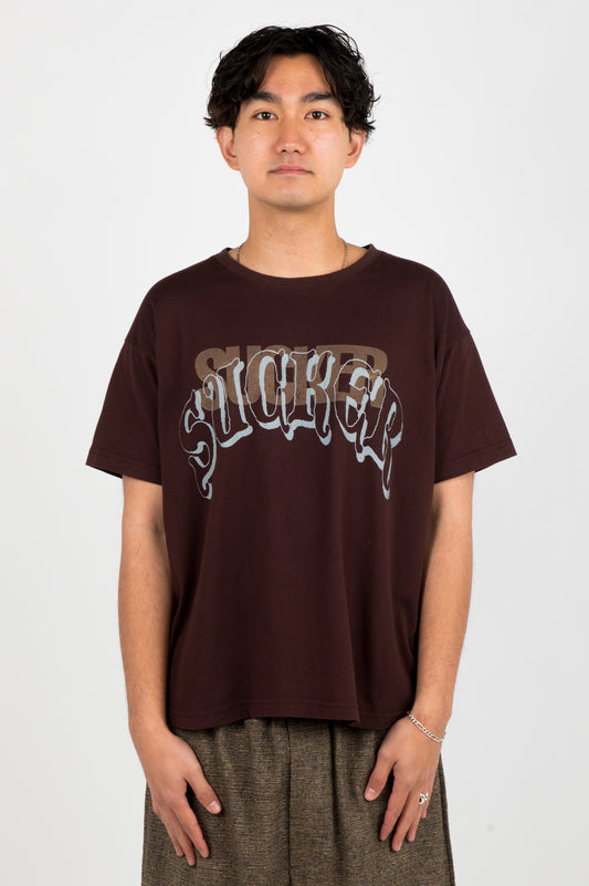 Sucker 'Layered' Tee in Chocolate