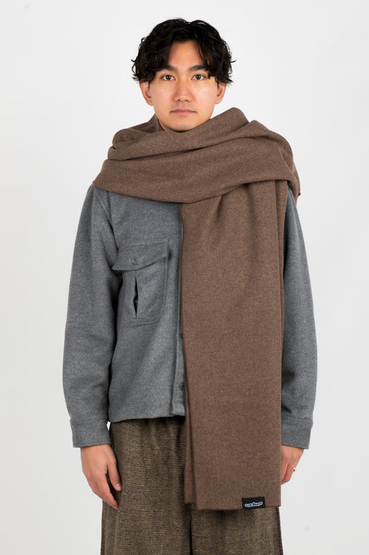 Sucker Wool Cashmere Scarf In Cocoa