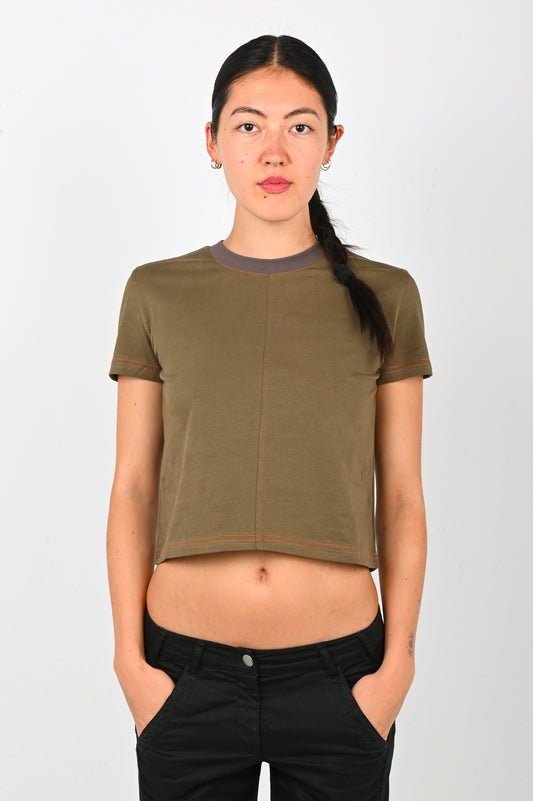 Candice 'Ruckers' Baby Tee in Olive