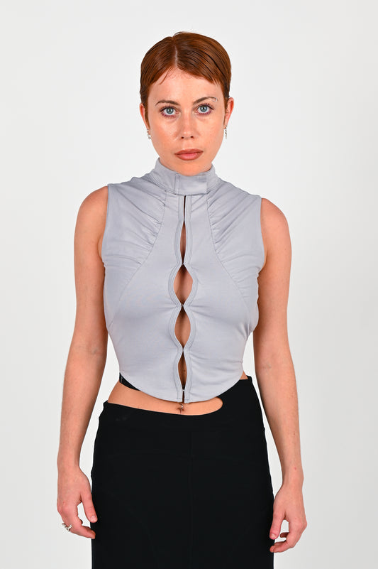 Toilè 'System' Backless Top in Steel