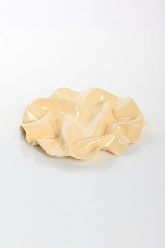 Jess Sellinger 'Wave' Wall Sculpture in Cream